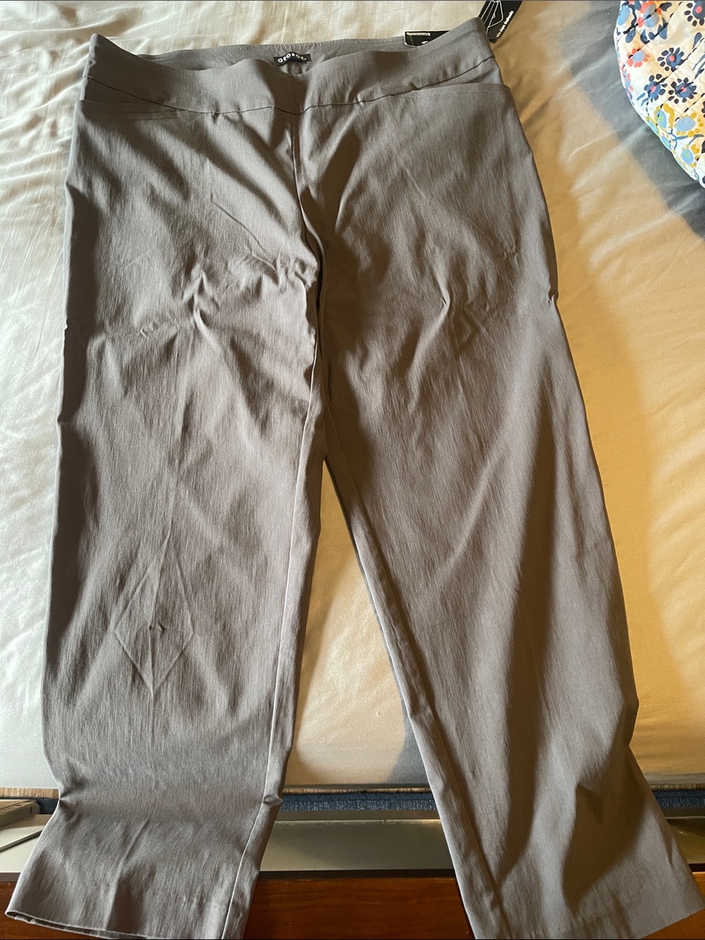 George Women’s Plus Gray Pull-On Pants 2X 18W-20W NWT